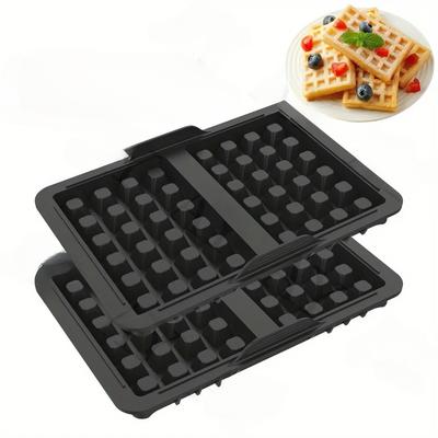 Waffle Mold Non-stick Reusable Silicone Air Fryer Liner Compatible with Ninja Versatile Accessories for Various Air Fryer Pad