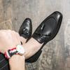 British Business Casual Pointed Tassel Hairstylist Small Leather Shoes