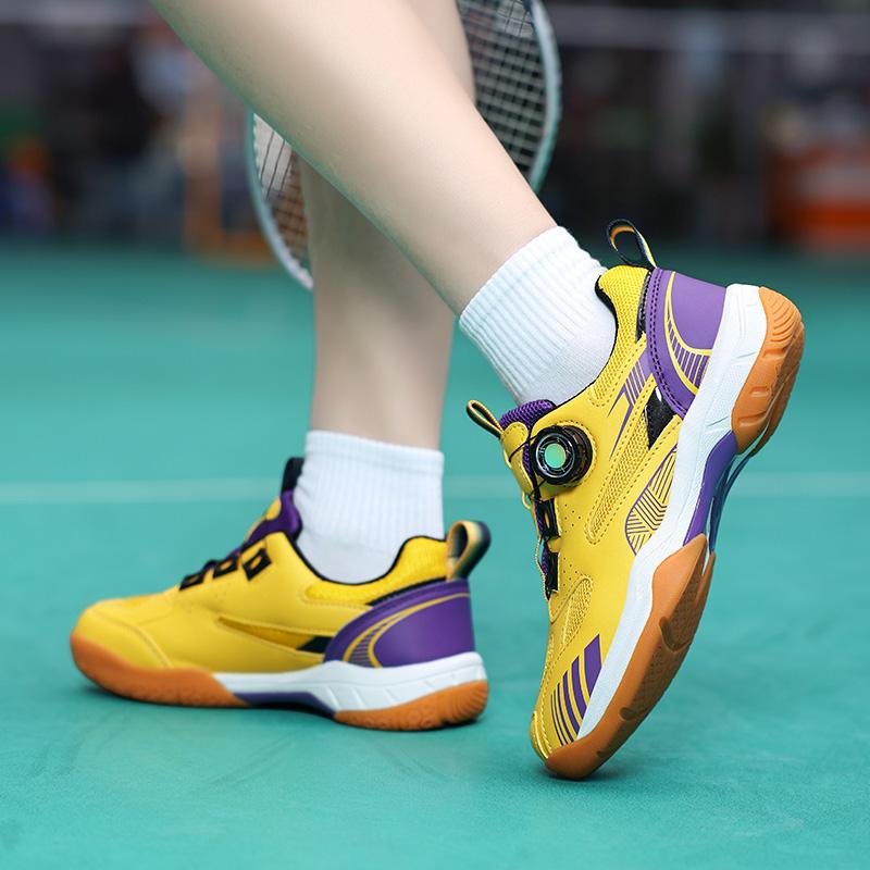 TUINANLE Leichte Kindersportschuhe, atmungsaktive Jungen und Mädchen, professionelle Badmintonschuhe, Fitnessstudio, Volleyball, Tennis, Fitness-Turnschuhe