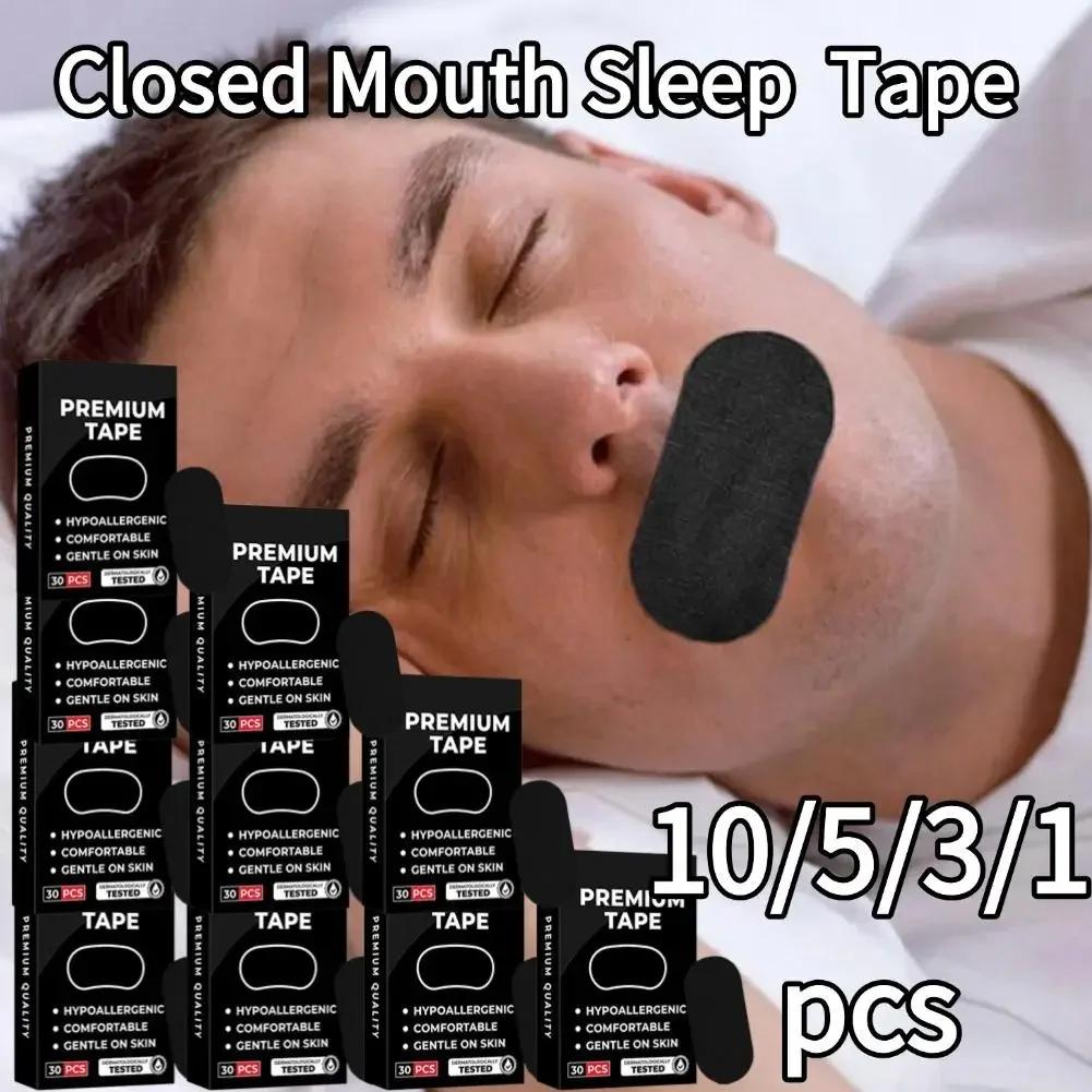 Closed Mouth Sleep Elastic Tape Stop Snoring Sleep Glue Tape Sleep Open Mouth Breath Correction Health Care Reduce nasal Strips
