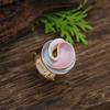 New enamel hollow geometric rose elastic ring women's simple high-end flower ring