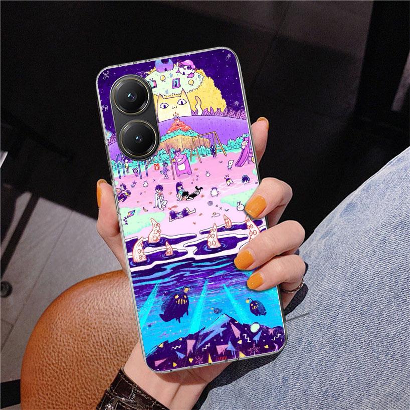 Game O-Omori Cartoon Phnoe Case for Xiaomi Poco X5 X6 X7 Pro X4 Gt F7 Ultra M8 M7 Redmi 15C 15 13C 13 12C 12 Unique Cover Coque
