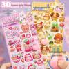 Yuxian 3D Soft Embossed Cute Pet Stickers: Slow Rebound Decompression Toys for Journals and Phone Cases