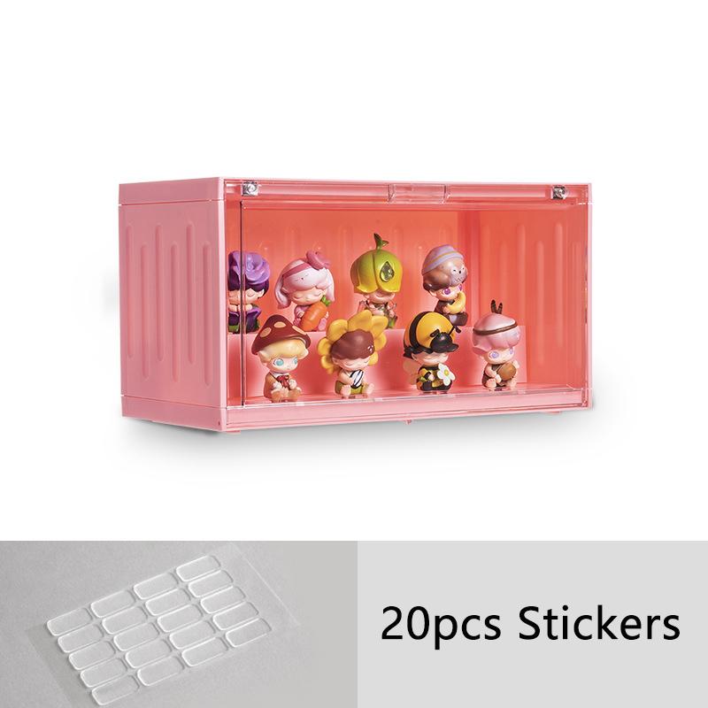 Clear Acrylic Blind Box Figures Display Case Garage Kits Collectible Model Artcrafts Box Toy Doll Storage Box Figures Organizer