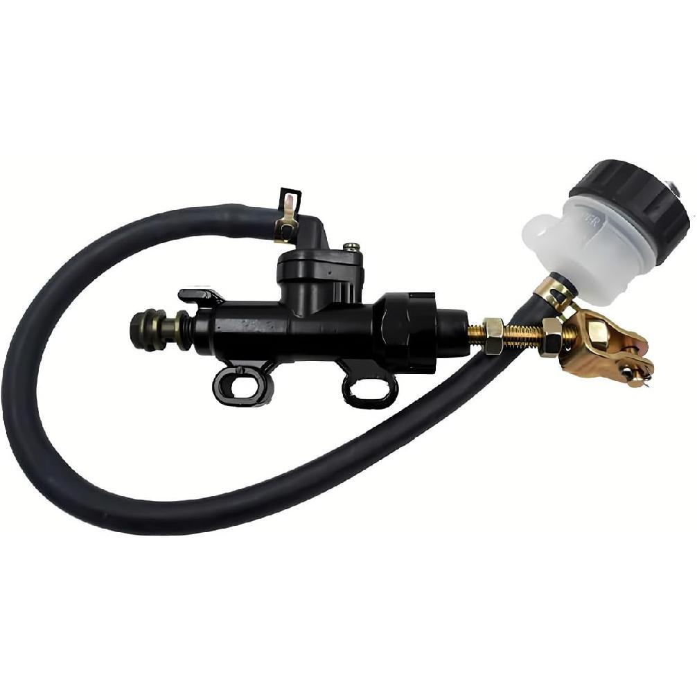 Bakre bromshuvudcylinderpump med behållare Kompatibel med Suzuki GSXR 600 750 1000 1100 GSX1300R RF600 RF900 SV650 SV1000 GC150/200 (röd)