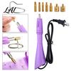 Professional Hotfix Rhinestone Applicator Kit with 7 Tips Hot Fix Setter Flatback Wand Tool for DIY Clothing Fabric Craft Projects Shoes Bags Easy