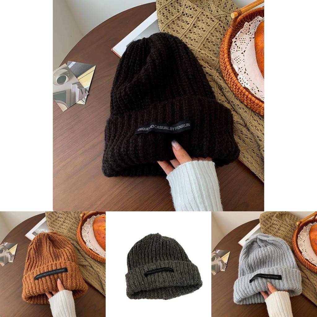 Elegant Cozy Winter Knit Hat For Women Warm Loose-fit Beanie In Trendy Colors