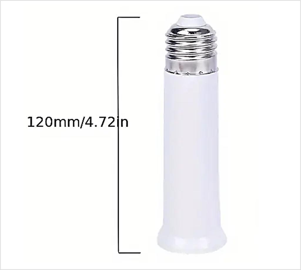 Потолочный вентилятор-светильник с лампочным цоколем E27, адаптером 120мм, потолочным патроном Е27 и пультом