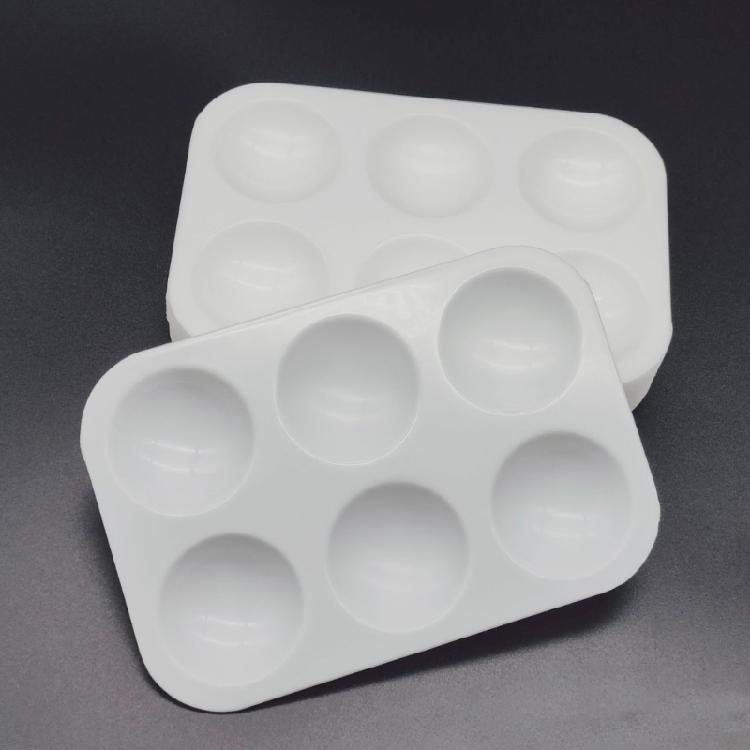 20 Pcs Artist Paint Palette Mixing Tray Watercolour Paints Palette 6 Grids Palette Mixing Palette for Painters