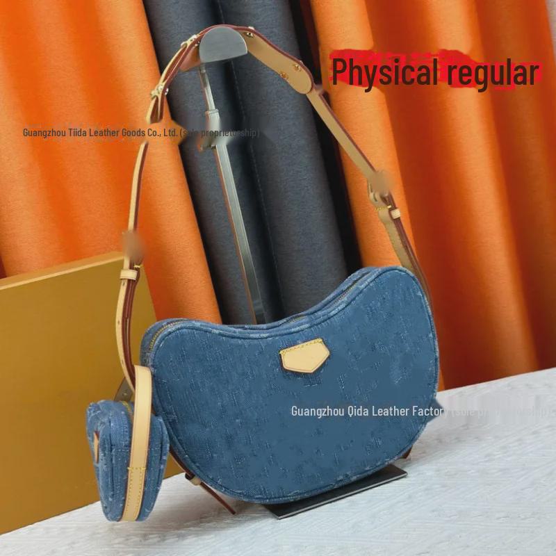 Letní móda Podpažní džínová dámská crossbody taška s logem