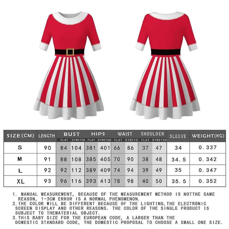 Christmas Dress Christmas Costume Cosplay Dressing Up Cosplay Costume Red Dress