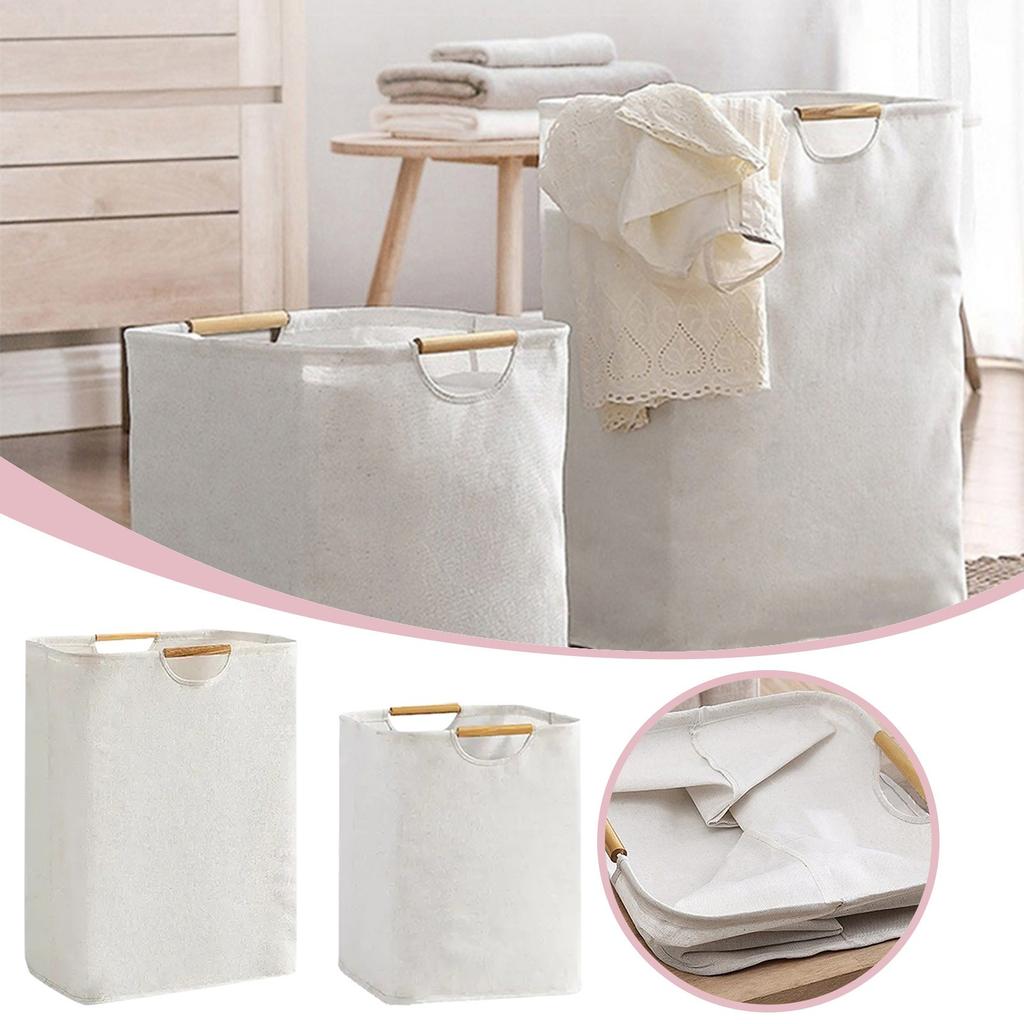 Waterproof Laundry Basket Cotton Linen Dirty Clothes Baskets Organizer Foldable Sundries Storage Bag Foldabling Laundry Basket