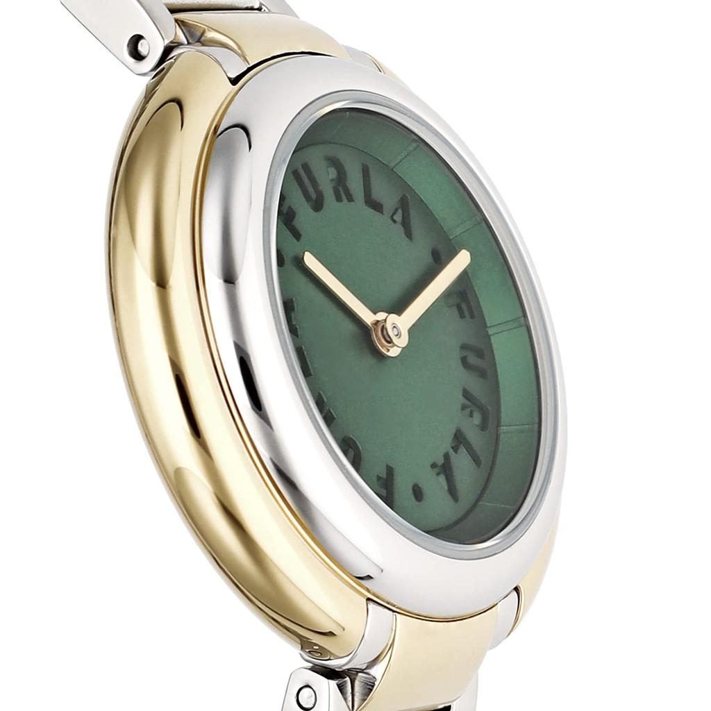 Watch FURLA ICONSHAPE Green Dial Stainless Steel Quartz 25MM Watch Jewelry Accessory WW00031010L4 Silver [Furla] Women's [Item]