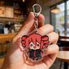 Cute Anime Girl Kasane Teto Keychain Accessories Bag Kawaii Manga Key Ring Chains Jewelry Fans Friends Birthday Gifts