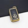 Soft TPU 2-Button Car Key Case for Toyota RAV4 Camry Prius Aqua Land Cruiser Prado Keyless Remote Fob Cover with Key Chain