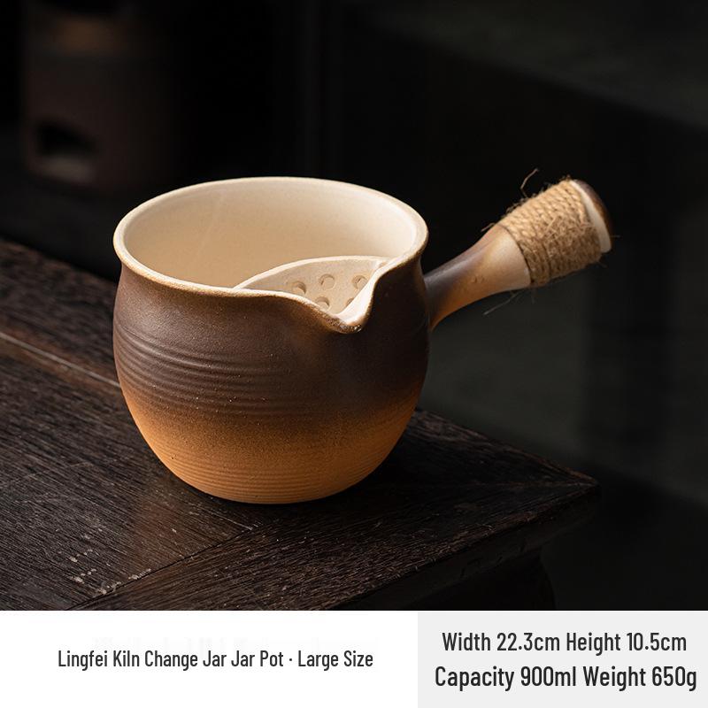 Stove-Side Tea Pot Set: Outdoor Tea Brewer, Baking Milk Tea Pot, Charcoal Grill Stove, Open Flame Clay Pot