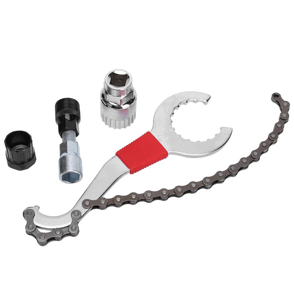 G401 Road Bicycle Wrench with Chain Mountain Bike Flywheel Disassemble Install Repair Tool
