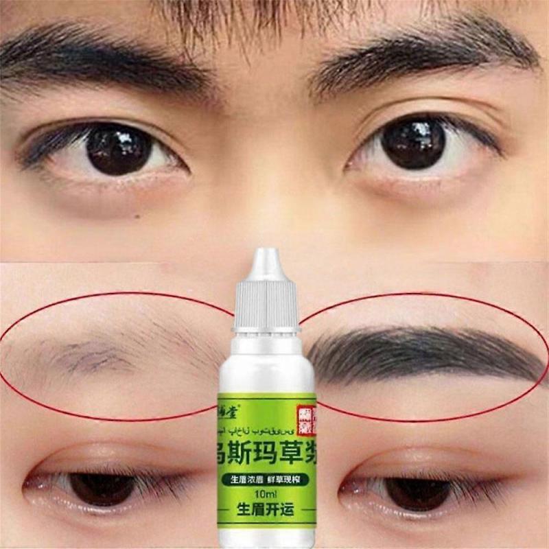 2x Usma Gras Essenz Augenbrauen Wimpern Haaransatz Dickes Haar Flüssigkeit Schwarze Augenbrauenwachstumsflüssigkeit