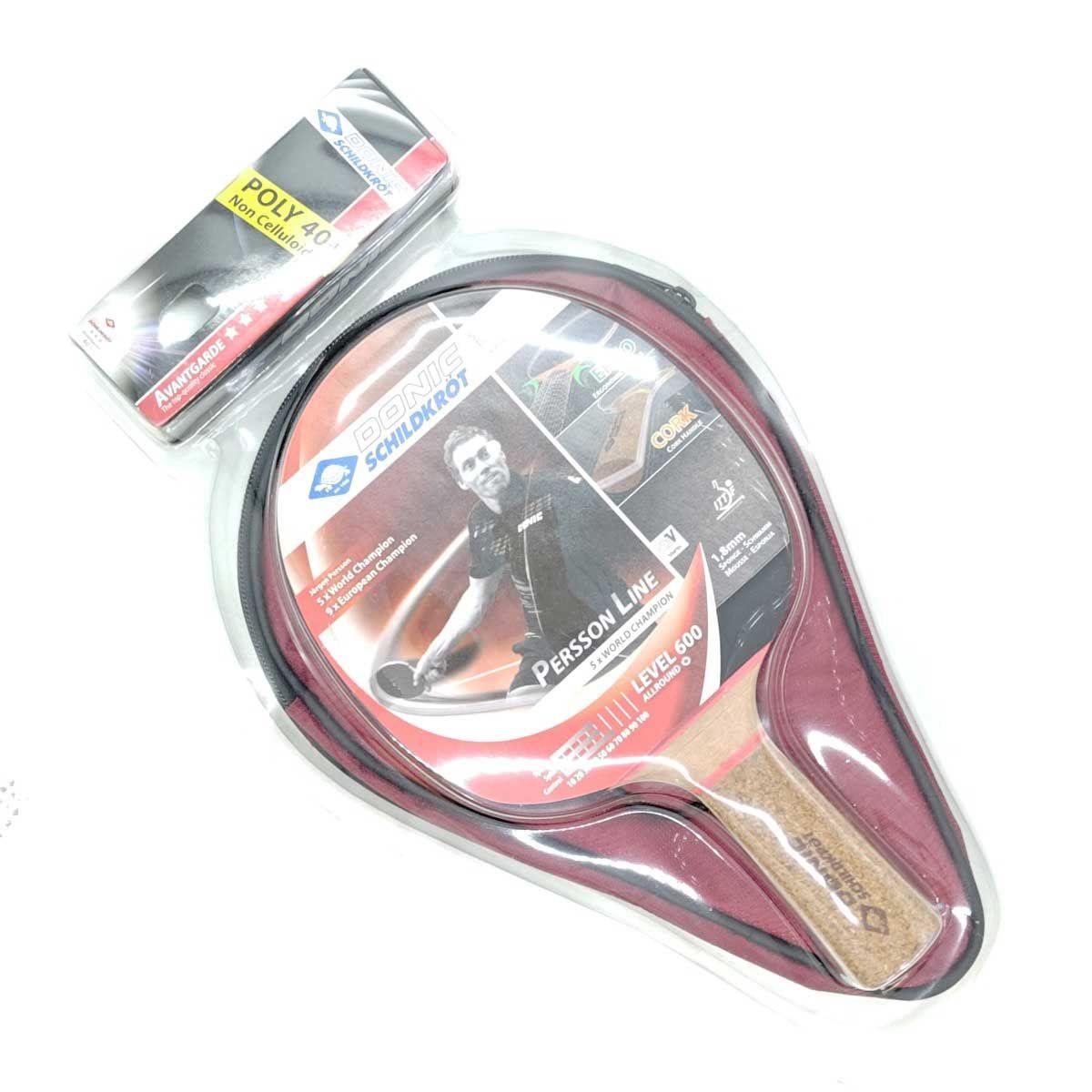 Used [Unused] Donic Persson 600 table tennis racket ball case set 788487 DONIC