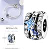 Cat Butterfly Daisy CZ Pave Clip Charm Bead Components Positioning Buckle Copper Metal Silicone Spacer Bead Components Compatible With Authentic