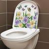 Bathroom Toilet Seat Sticker Self-Adhesive Floral Butterfly Decals Toilet Stickers For Cistern Bathroom Wc Restroom Decor