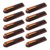 10pcs Brown Folding Pocket Comb Gold Buckle Handmade Comb Portable Fine Tooth Comb  For Men