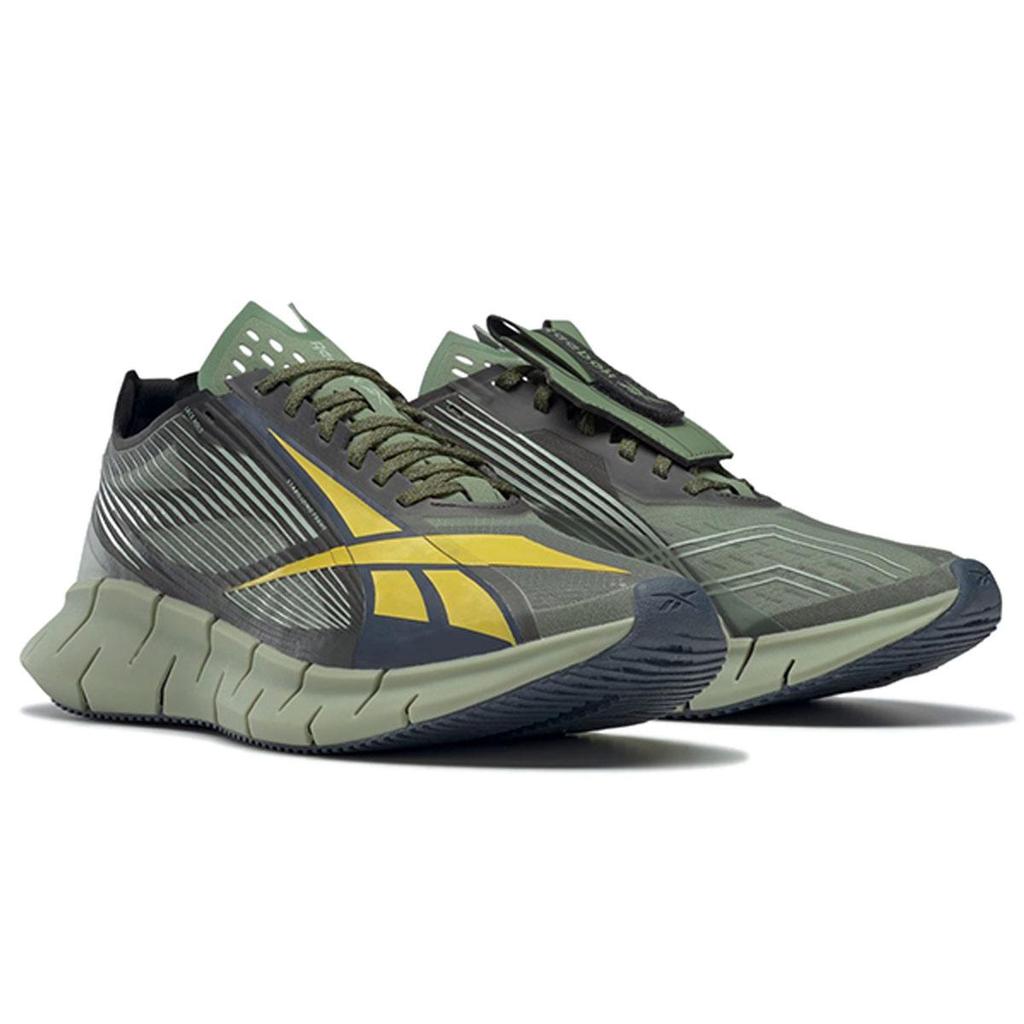 Reebok Zig 3D Storm Casual Shoes Unisex Low Top Black/Green/Yellow FX4844