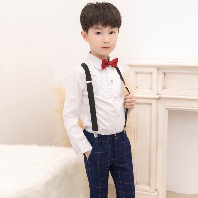 Dziecięcy letni smoking sceniczny dla chłopców - strój dla zespołu chóralnego