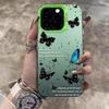 Polka Dot Butterfly Phone Case for iPhone 12 to 17 Pro Max.