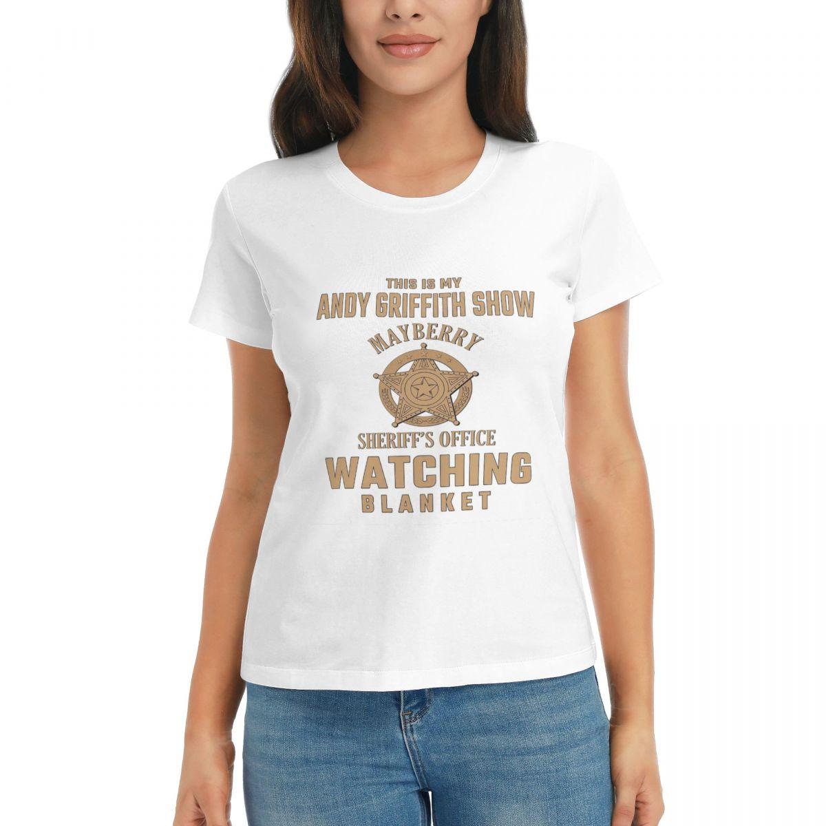 

Women TShirt This Is My Andy Griffith Show Summer Short Sleeve Tees Round Neck Cotton T Shirts Clothes Tops Streetwear S