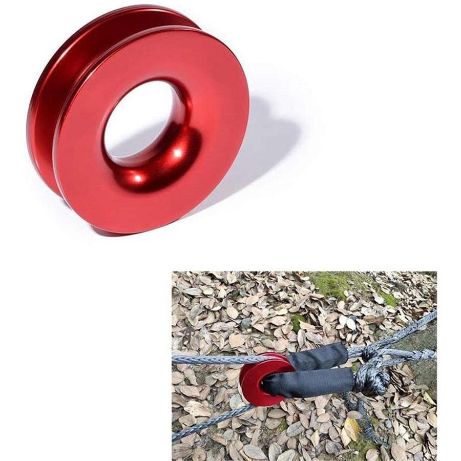 Winch Snatch Recovery Ring 41000 Lbs Fits For Soft Shackle ATV UTV Rcovery Red