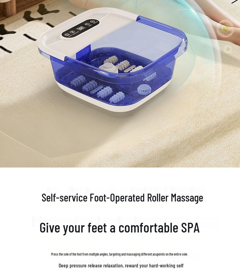 Folding Automatic Foot Spa Basin with Heat and Constant Temperature for Home Use