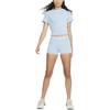 Nike Camiseta de Manga Corta con Cuello Redondo y Logo Sólido Dri-Fit para Mujer Tops Azul DD4922-494