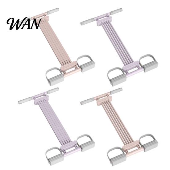 Oefenweerstandsbanden Pedaalband met Handvat, Verstelbare Buik Taille Arm Benen Krachttraining Workout Band, Sit-Up Spantouw Enkel