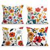 Home Decor Colorful Floral Pattern Decorative Pillow Covers Pattern Cushion Cover Suitable For Sofa Bedroom Car Pillow Cover