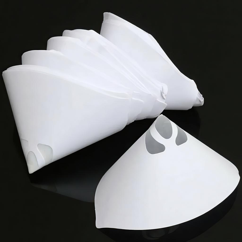 10/20/30Pcs Paint Filter Paper Disposable Nylon Micron Paper Purifying Straining Cup 100 Mesh Conical Cone Funnels Filter Tools