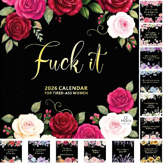 Bigfoot Calendar 2026 Monthly Wall Calender 12 Month, Funny Cryptid Calendar 2026, Bigfoot Gifts, White Elephant or Gag Gift, Sasquatch Gifts for Men Flower