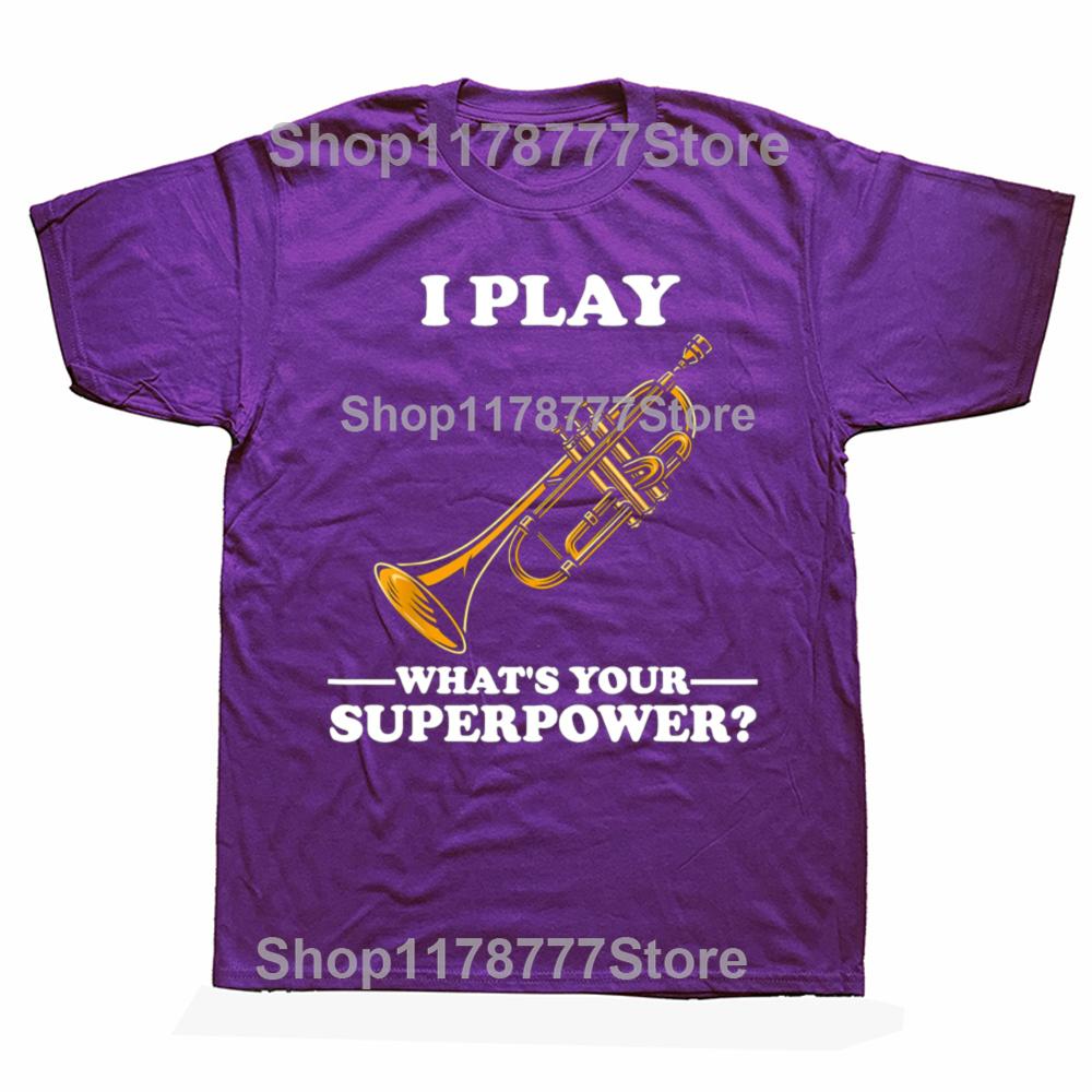 

Funny Trumpet Musician T Shirts Cotton Streetwear Short Sleeve Birthday Gifts Clothing Fashion Casual Loose Oversized T Shirt 4XL