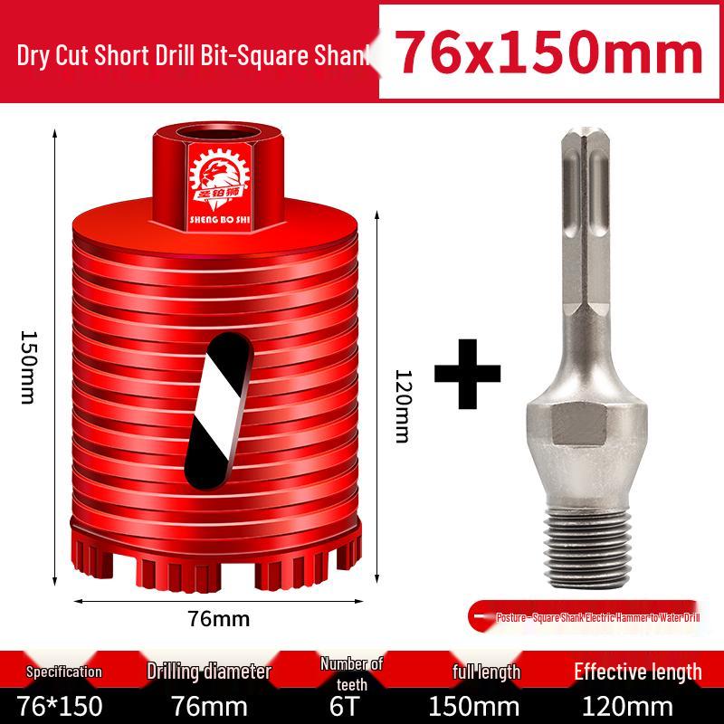 Compact Electric Hammer Water Drill Bit Set for Sharp Hole Opening in Range Hood, Wire Box, and Wall.