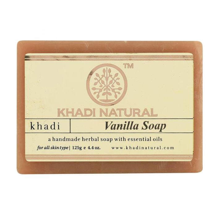 Natural Handmade Soap with Vanilla: for Problem Skin (125 G), Vanilla Soap Handmade Khadi Natural