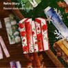 Retro Story Sticker Pack: Light Reading Spine Series - 16 Sheets for Journal Collage Decoration