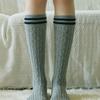 Bananasisters Preppy Cashmere Wool Striped Socks (3 Colors)