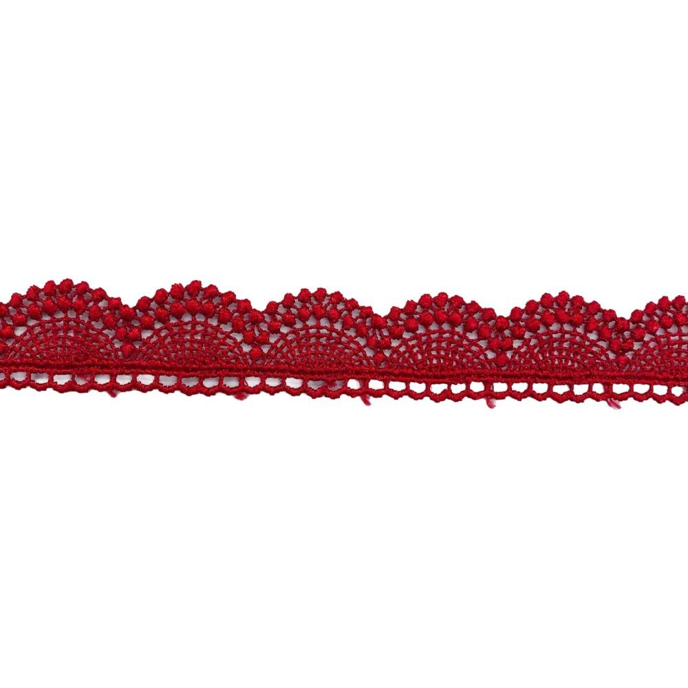 For Women 15 Yards Lace Trim Single Sided Colorful Embroidery Lace Various Colors Semicircle Shape DIY Trims Handmade Decoration