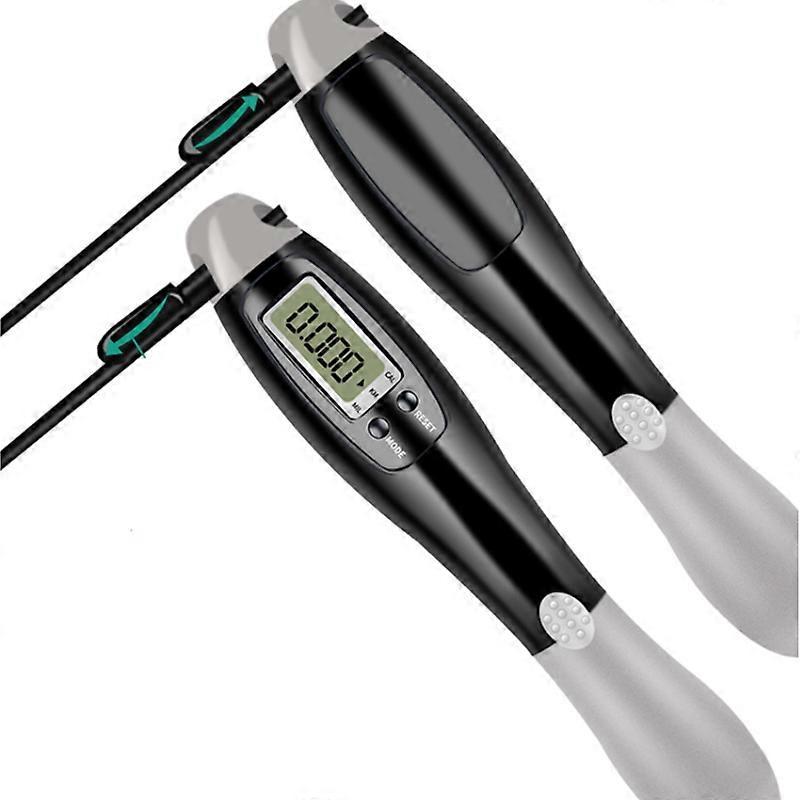Digital Jump Rope Skipping Rope Timer Calorie Count Counter Gym FitnessPink