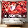 football team.C Print Tapestry - Portable Wall Decor Cloth, for Home, Dorm, Travel, Bedroom, Living Room - Ideal Birthday Housewarming Gift