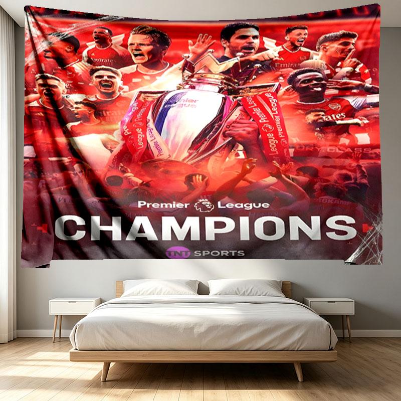 football team.C Print Tapestry - Portable Wall Decor Cloth, for Home, Dorm, Travel, Bedroom, Living Room - Ideal Birthday Housewarming Gift
