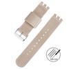 Cinturino in Tessuto di Tela Intrecciata da 17 mm 19 mm 20 mm per Orologio Swatch, Braccialetto Militare Sportivo da Uomo a Rilascio Rapido