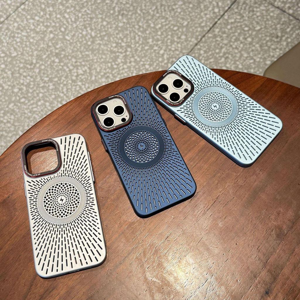 Magnetic Heat Dissipation Case for iPhone 16 Pro Max, Breathable Skin-Feel, Compatible with Apple 15 Pro