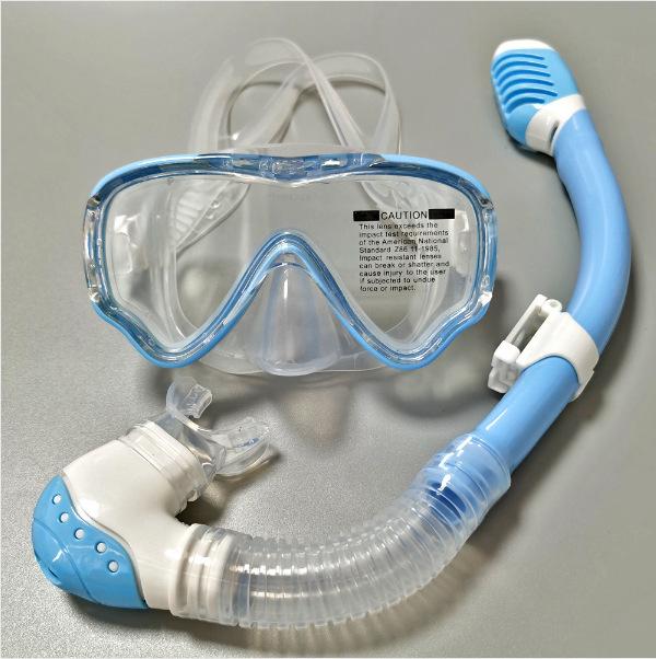 Full Face Kids Snorkel Set with Anti-Fog Diving Mask and Goggles
