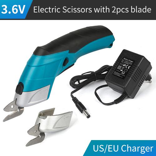 Cordless Electric Scissors Rechargeable Scissors Cloth Cutter Rug DIY Scissors Cardboard Cutting Tool PVC Leather Sewing